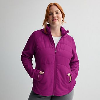 Plus Size Tek Gear® Mixed Media Jacket