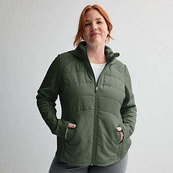 Plus Size Tek Gear® Mixed Media Jacket