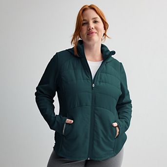Plus Size Tek Gear® Mixed Media Jacket