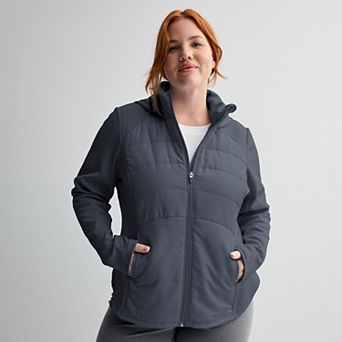 Plus Size Tek Gear® Mixed Media Jacket