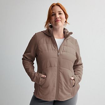 Plus Size Tek Gear® Mixed Media Jacket