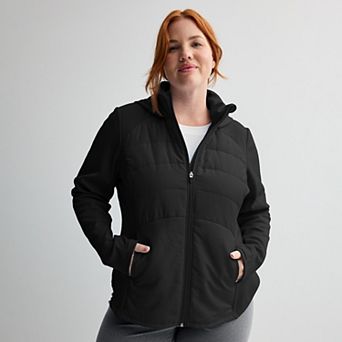 Plus Size Tek Gear® Mixed Media Jacket