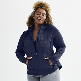 Plus Size Tek Gear® Mixed Media Jacket