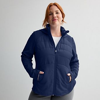 Plus Size Tek Gear® Mixed Media Jacket