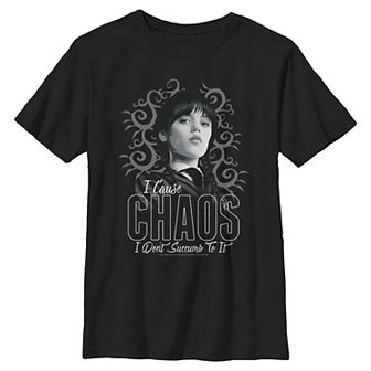 Boys 8-20 Wednesday I Cause The Chaos Graphic Tee
