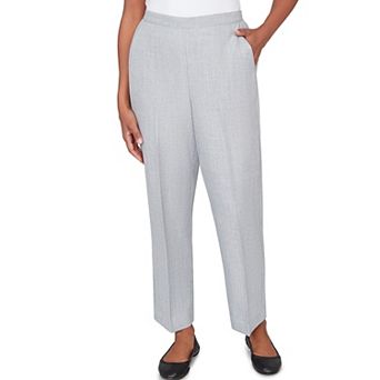 Petite Alfred Dunner Tailored Flat Front Slant Pocket Short Length Pants