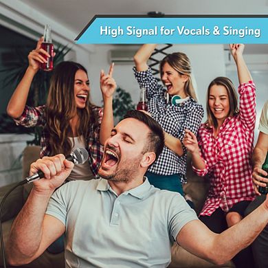 Pyle Dynamic Microphone Kit - Set of 3 Professional Handheld Mics with XLR Audio Cables