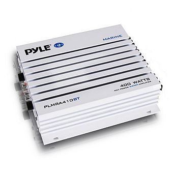 Pyle 4-Channel Elite Bluetooth Marine Amplifier - Waterproof Audio Amp - 400W Max - Black - 1 ct