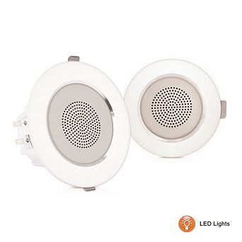 Pyle 3.5" LED In-Wall/Ceiling Home Speakers with Built-In LED Lights