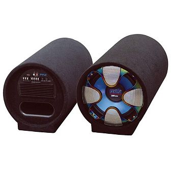 Pyle 8-Inch Carpeted Subwoofer Tube Speaker - 250