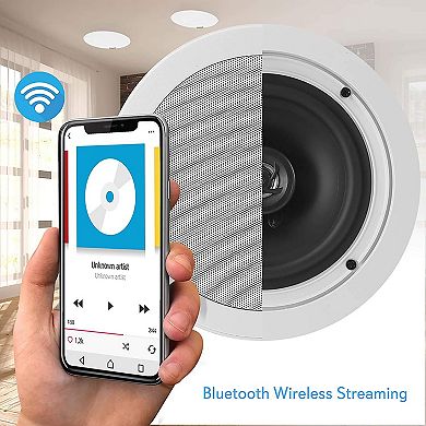 Pyle 5.25” Pair Bluetooth Flush Mount In-wall