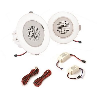 Pyle 4” Pair Flush Mount in-Wall in-Ceiling 2-Way
