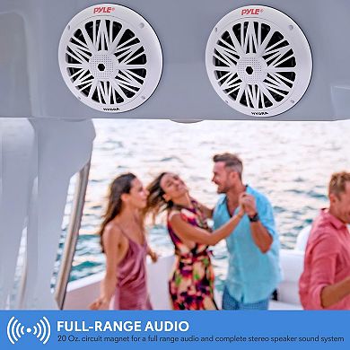 Pyle 6.5 Inch Dual Marine Speakers - 2 Way