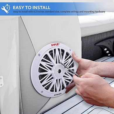 Pyle 6.5 Inch Dual Marine Speakers - 2 Way