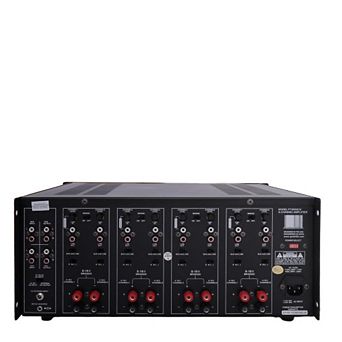 Pyle 8-Ch. Stereo/Mono Amplifier, 8000W, Multi-Zone Audio Source Control, Rack Mount