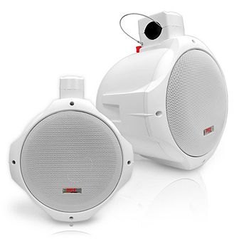Pyle 8" Waterproof Marine Wakeboard Tower Speakers 300 watt with 1" Dome Tweeter