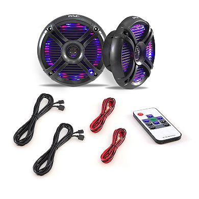 Pyle 6.5” Dual Waterproof Marine Speakers - 250W