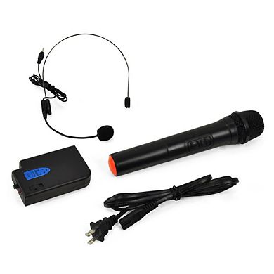 Pyle 12" Portable Bluetooth Loudspeaker, Microphone, Rechargeable Battery with FM Radio, Black