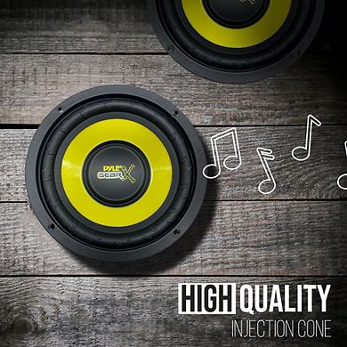 Pyle 5'' Mid-Bass Woofer - 200W Peak Power - Yellow Poly Cone with Rubber Surround - PLG54