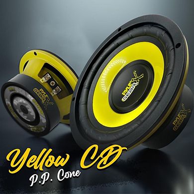 Pyle 5'' Mid-Bass Woofer - 200W Peak Power - Yellow Poly Cone with Rubber Surround - PLG54