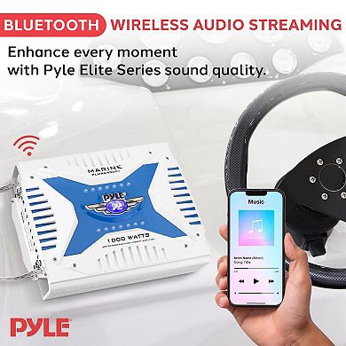 Pyle 3000W Hydra Marine 8-Channel Bluetooth