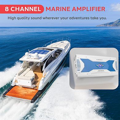 Pyle 3000W Hydra Marine 8-Channel Bluetooth