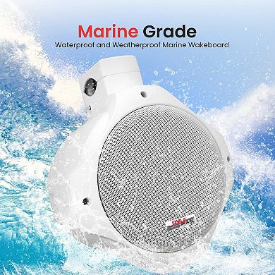 Pyle Waterproof Marine Wakeboard Tower Speakers -