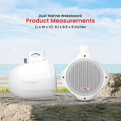 Pyle Waterproof Marine Wakeboard Tower Speakers -