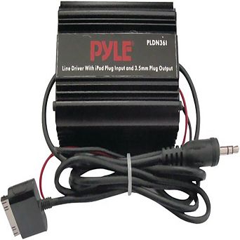 Pyle Stereo Audio Ground Loop Isolator - iPod to 3.5mm Audio Line Driver - Black - 1 ct