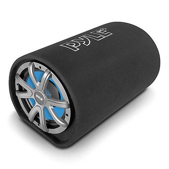 Pyle 8'' High Power Subwoofer Tube Enclosure System - 400W - Black/Blue - PLTB8