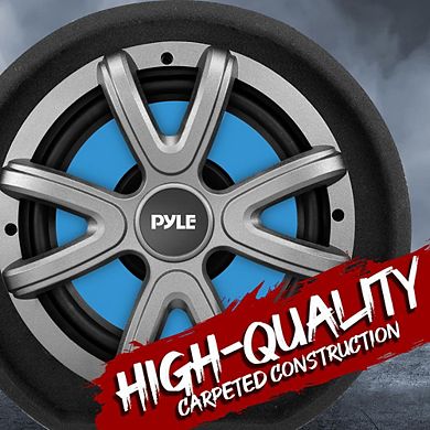 Pyle 8'' High Power Subwoofer Tube Enclosure System - 400W - Black/Blue - PLTB8