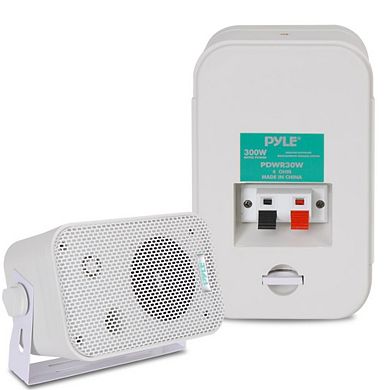 Pyle 3.5" 2-Way Indoor/Outdoor Waterproof Wall Mount Speaker System