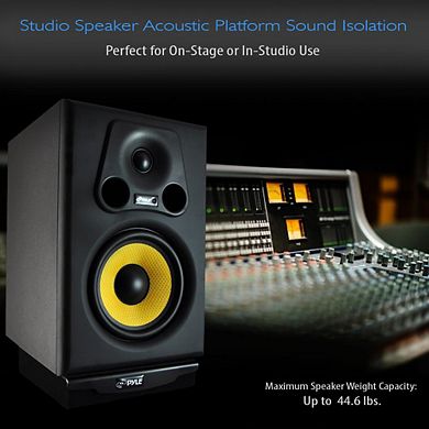 Pyle Sound Isolation Dampening Speaker Riser