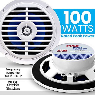 Pyle 5.25 Inch Dual Marine Speakers - 2 Way