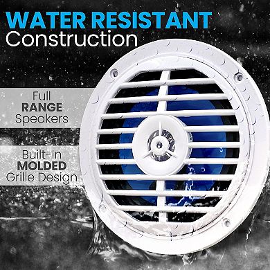 Pyle 5.25 Inch Dual Marine Speakers - 2 Way