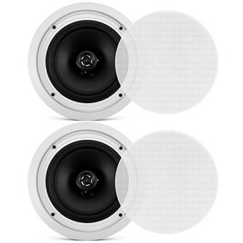 Pyle 8” Ceiling Wall Mount Speakers - Pair of