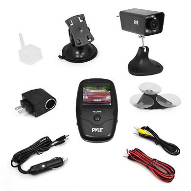 Pyle Wireless Trailer Hitch Camera System - 2.5'' LCD Monitor, Night Vision, Waterproof