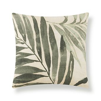 Indigo Road by Egypt Sherrod Kamaya Watercolor Palm Cotton Decorative Pillow