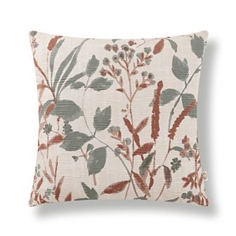 Indigo Road by Egypt Sherrod Tani Watercolor Botanical Cotton Decorative Pillow