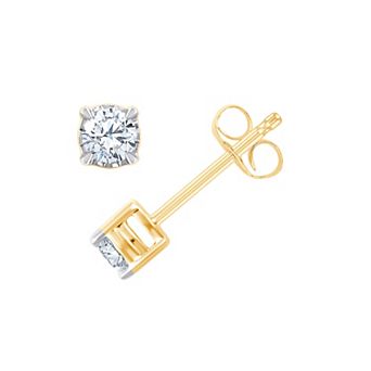 Always Mine 10k Gold 1/4 Carat T.W. Diamond Stud Earrings
