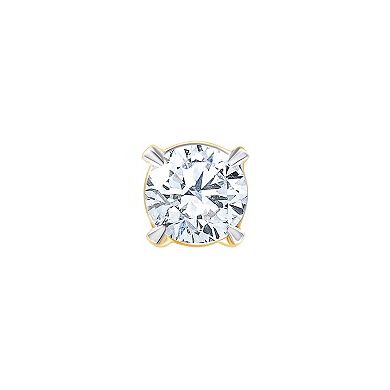 Always Mine 10k Gold 1 Carat T.W. Diamond Miracle Plate Stud Earrings