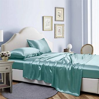 Bibb Home Silky Satin 4 pc sheet set