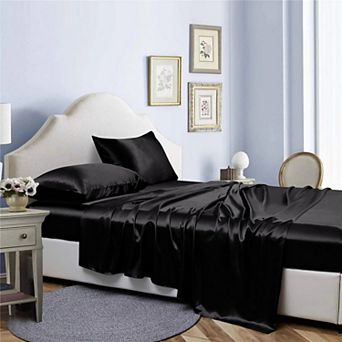 Bibb Home Silky Satin 4 pc sheet set