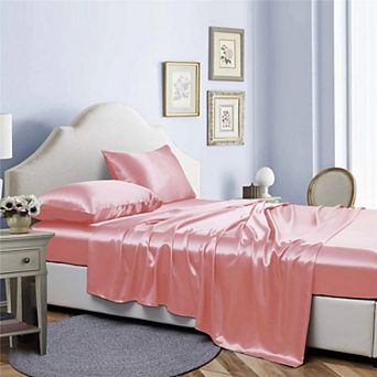 Bibb Home Silky Satin 4 pc sheet set