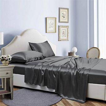 Bibb Home Silky Satin 4 pc sheet set