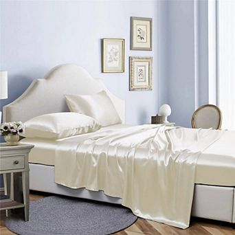 Bibb Home Silky Satin 4 pc sheet set
