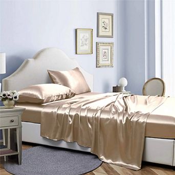 Bibb Home Silky Satin 4 pc sheet set