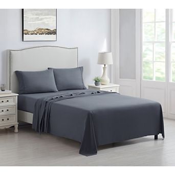 Bibb Home 4 pc Brushed Microfiber Sheet Set