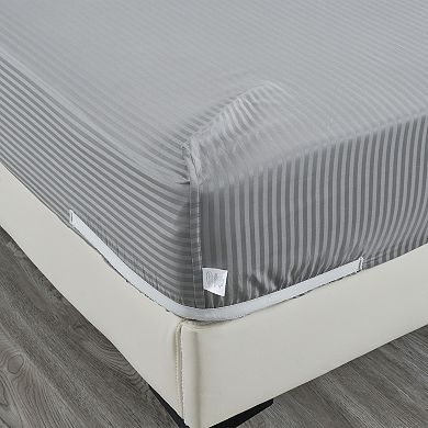Bibb Home 1000 Thread Count Egyptian Cotton Damask Stripe Sheet Set