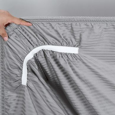 Bibb Home 1000 Thread Count Egyptian Cotton Damask Stripe Sheet Set